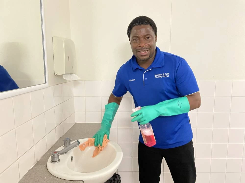 man cleaning 1